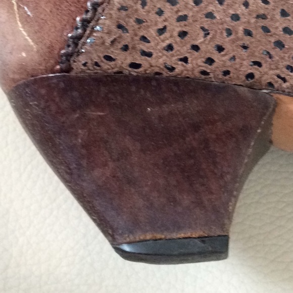 Made and bought in Italy brown leather cowboy boot - Picture 5 of 7